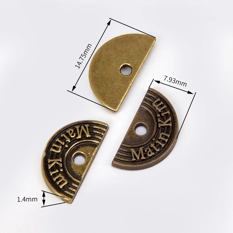 Wholesale Engraved Brand logo Metal Tag Custom Metal logo Labels for Clothing
