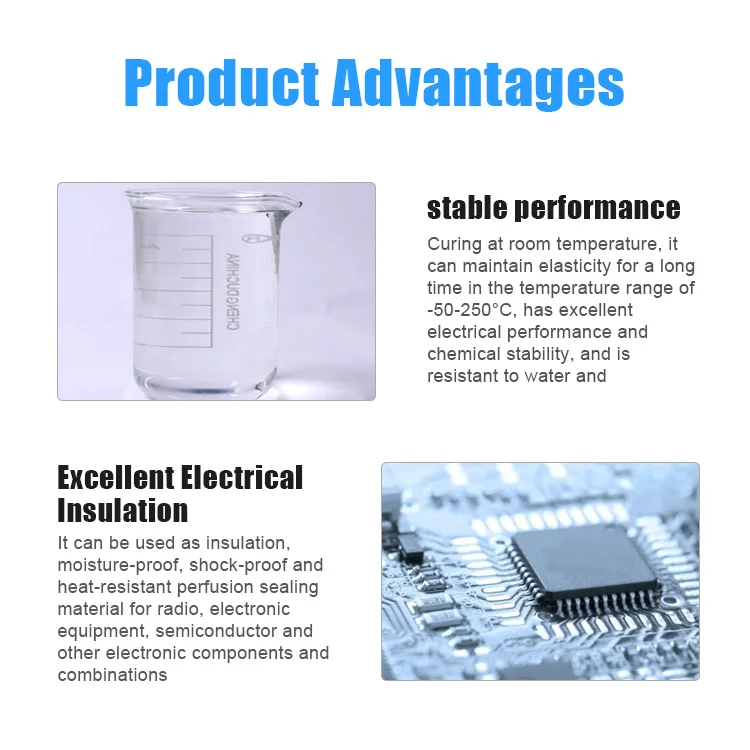 Manufacturers 107 Liquid Silicone Rubber Raw Material for RTV Molding Liquid Silicone