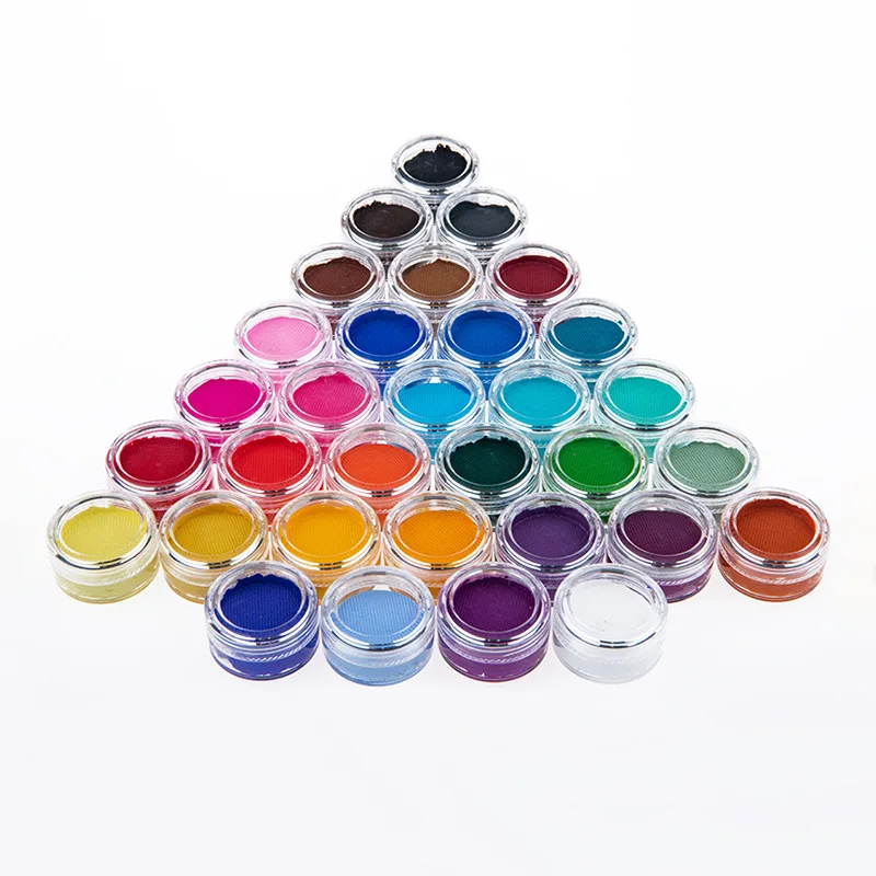 Wholesale Round Box Party Matte Face Paint Water-Based Pigment Easy Makeup Remover Easy Color Halloween Makeup Paint