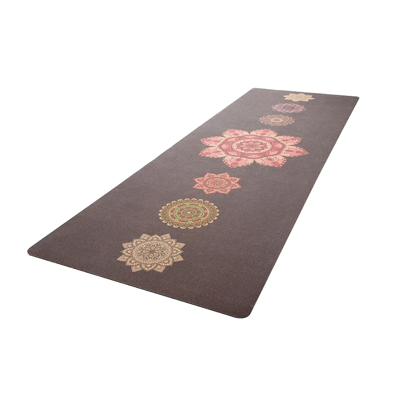 Buy Fitness Mandala 7 Chakra Biodegradable Organic Premium No Smell Eco Friendly Custom Printed Natural Rubber And Cork Yoga Mat