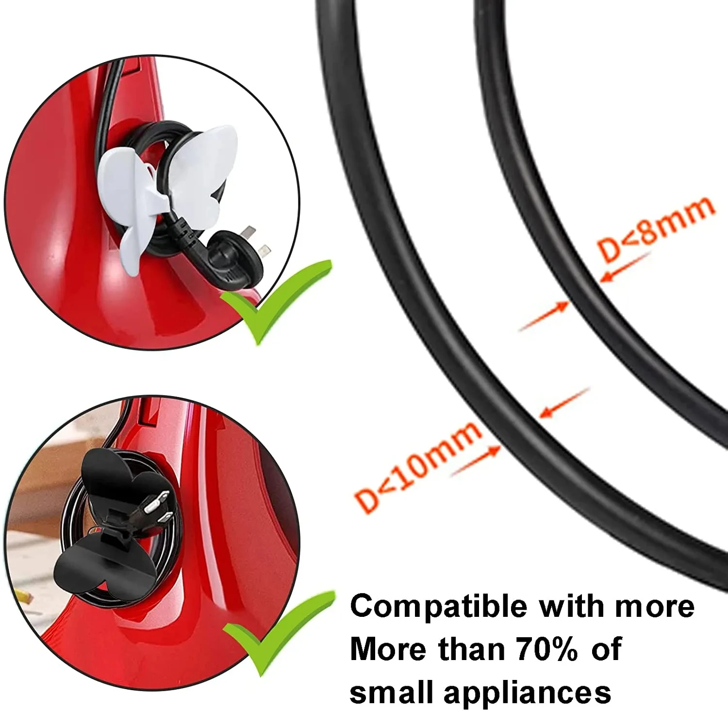 SY Shape Cord Wrap Protector Wire Organizer Wrapper Winder Cable Kitchen Appliances