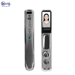 Hot Sale USmart GO APP 3D Face ID Fingerprint Password Card Smart Door Lock with Large-screen Visual Camera