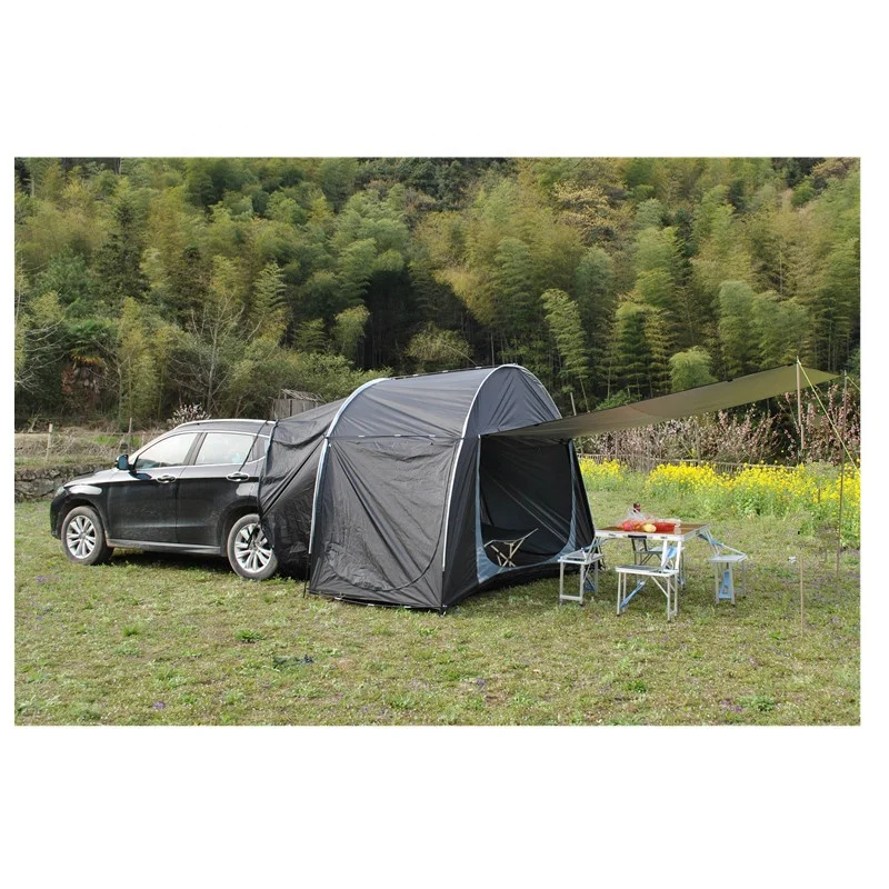 Car Tent 2 Person Easy Set Up Suv Rear Tent With Waterproof&Sunshade For Camping