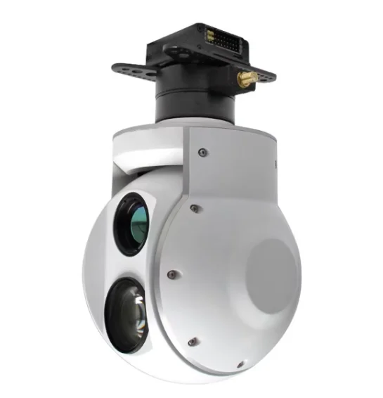 30X 2-AXIS EO and IR Dual Sensor Drone camera for fixed wing UAV with SDI video output night vision