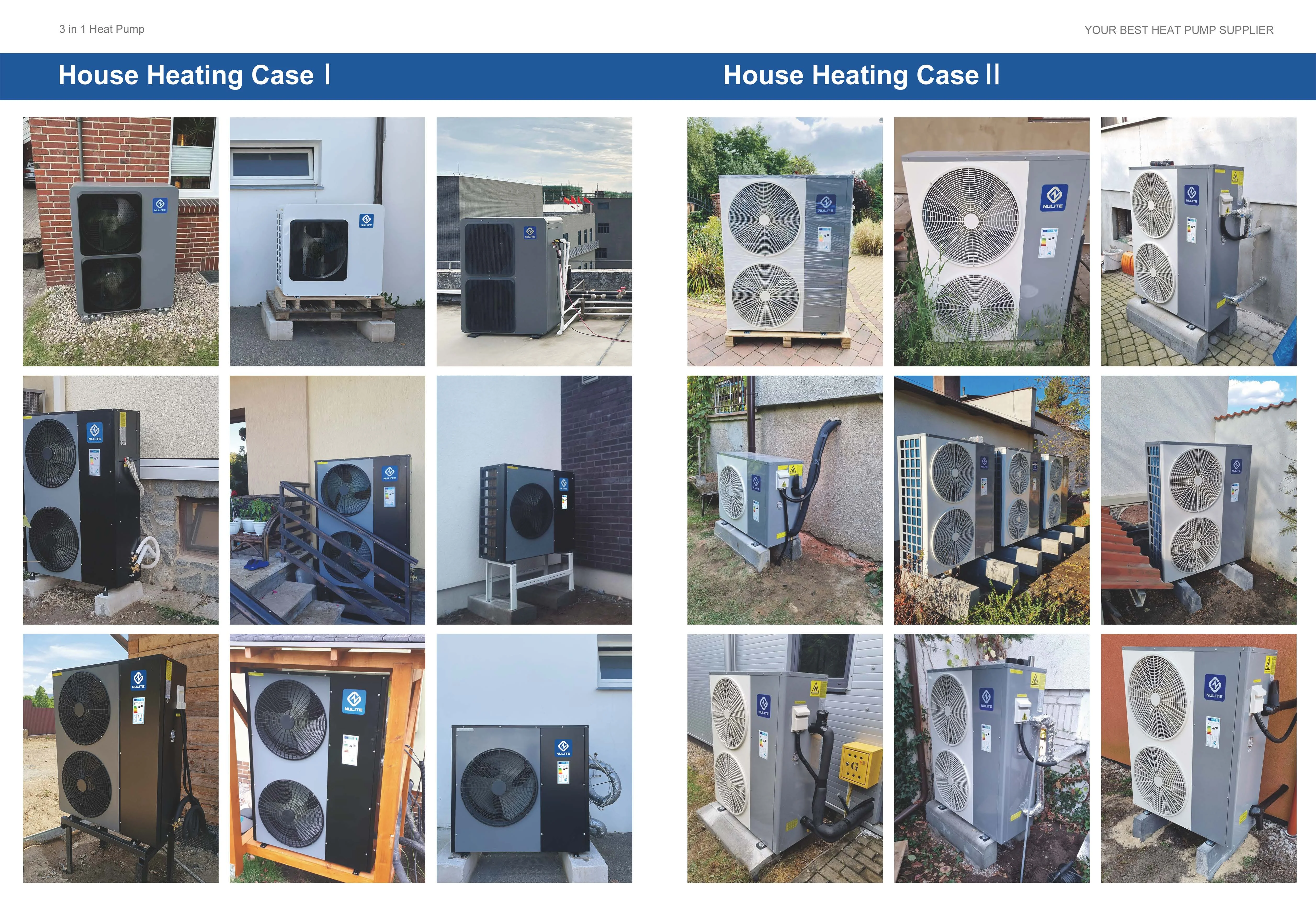 R32 R290 high efficiency  dc inverter heat pump for household floor heating system 20kw 22kw 25kw