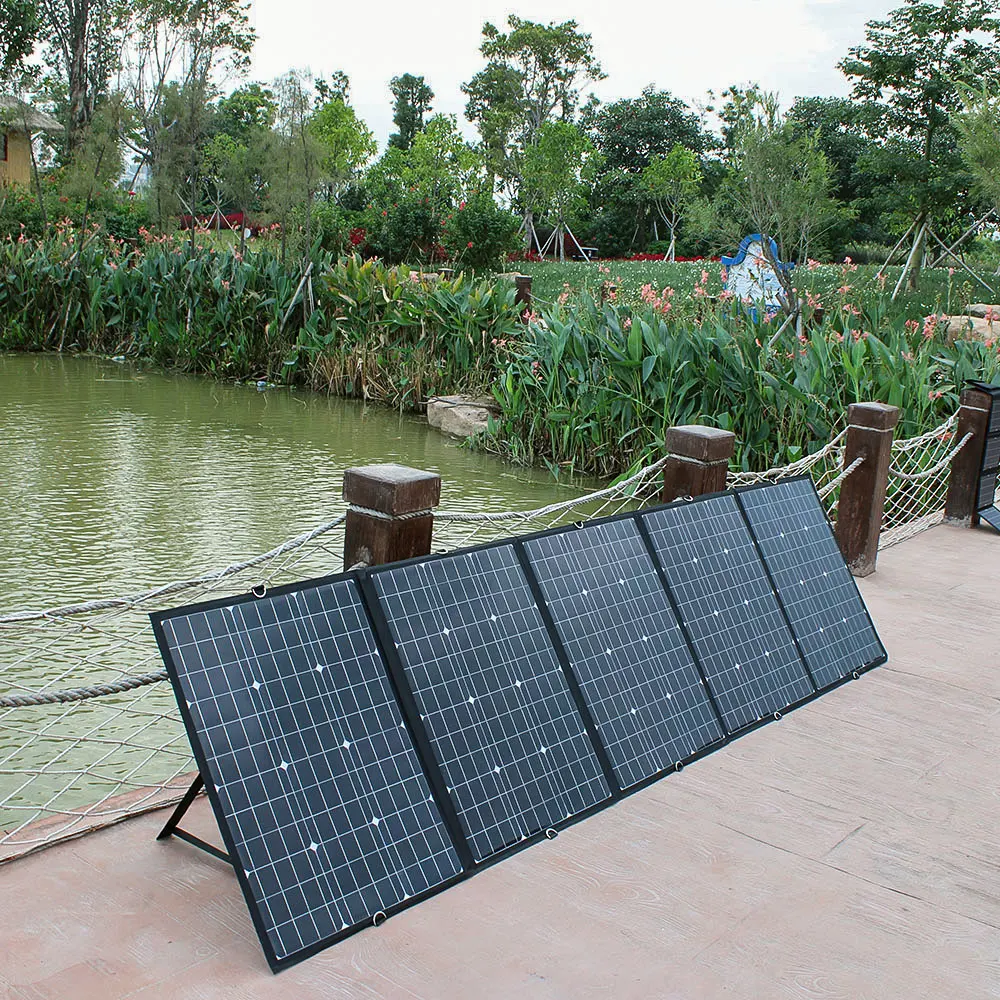 Гибкая Складная солнечная панель 300 Вт 18 в для кемпинга, лодки, домов на колесах, путешествий, дома и автомобиля