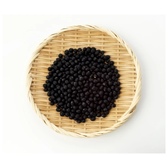 Small black speckled eye bean as an ingredient of ice cream and bean flowers