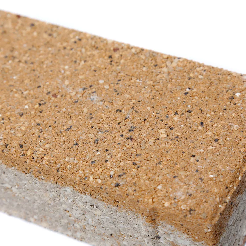 Anti slip and energy-saving permeable bricks for paving