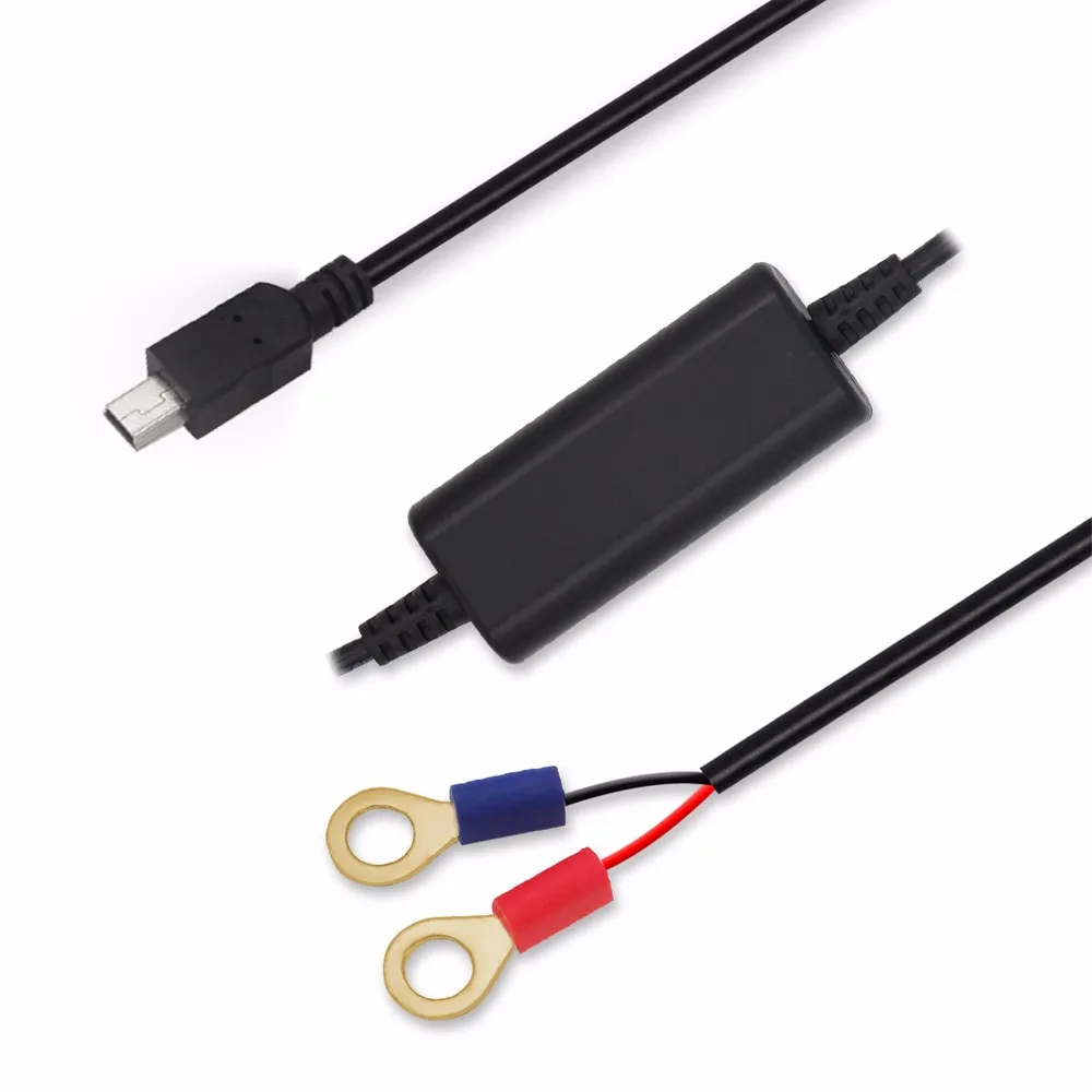 2 M 10ft from 12 V to 5 in post hard wire adapter power cord cable with mini USB for car GPS DVR даш Cam