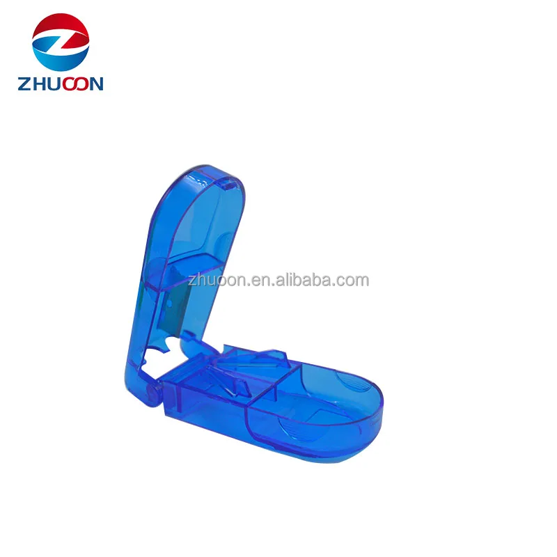 Cheaper Price Convenience Medical Pill Splitter Tablet Cutter With Pill Box Colorful Pill Cutter