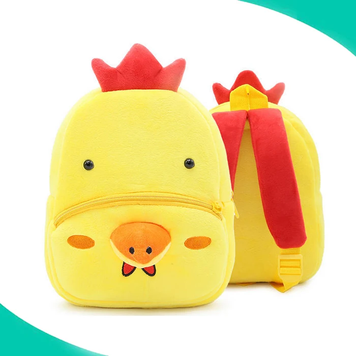 Мягкий тканевый рюкзак в форме животного на заказ сумки милый мини-рюкзак с желтой уткой плюшевые