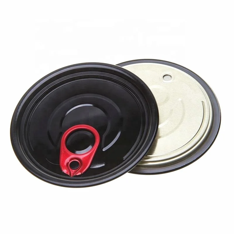Customilzed Round Tinplate Ring Easy Open End Can Metal EOE Lid Cover RPT SOT Full  open cans cover