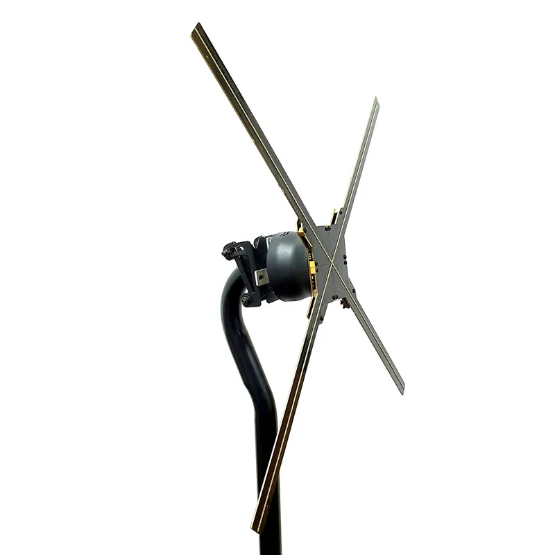 high brightness HD outdoor display 75 3d led Holographic fan Advertising 3d Projector Led