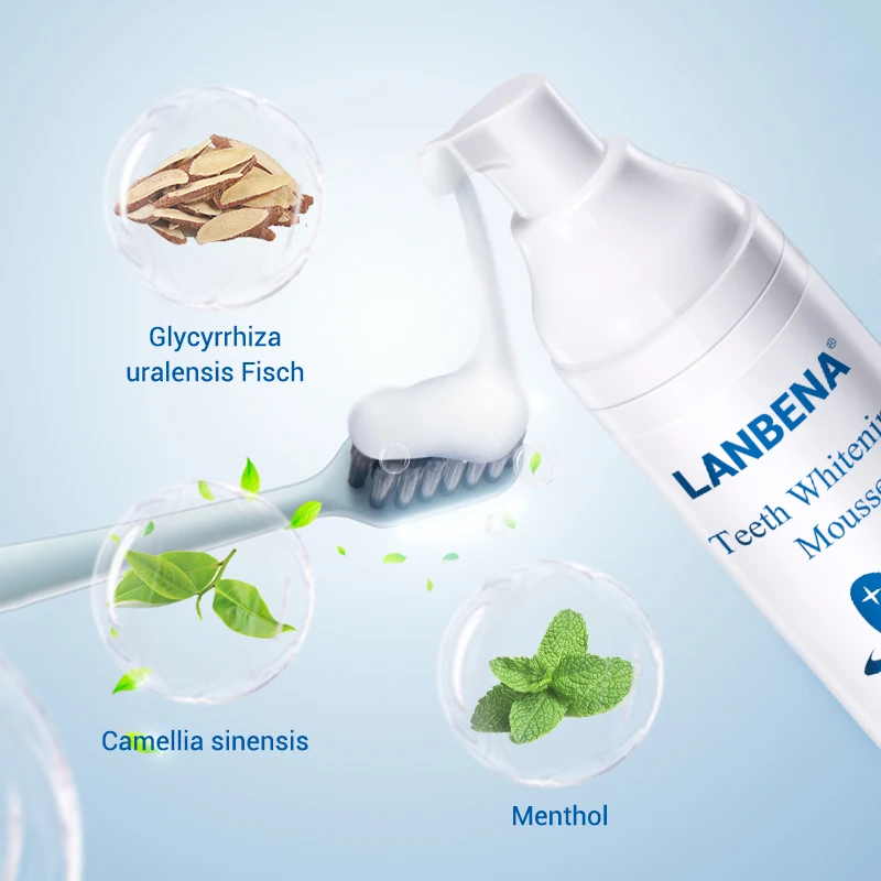  Зубная паста LANBENA для отбеливания зубов зубная гигиены полости рта удаление пятен зубной налет инструмент чистки новая