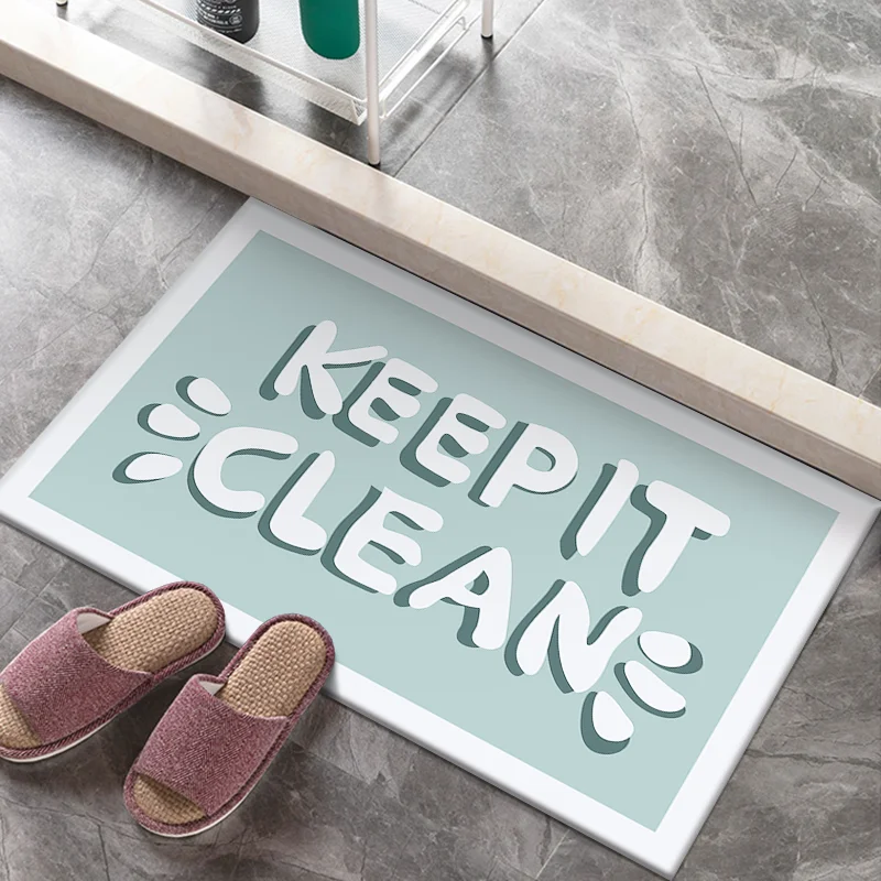 Area Rugs Soft Floor Rugs Absorbent Toilet Door Stepping Rugs Quick-Drying Household Carpets Suitable for All Home Decoration