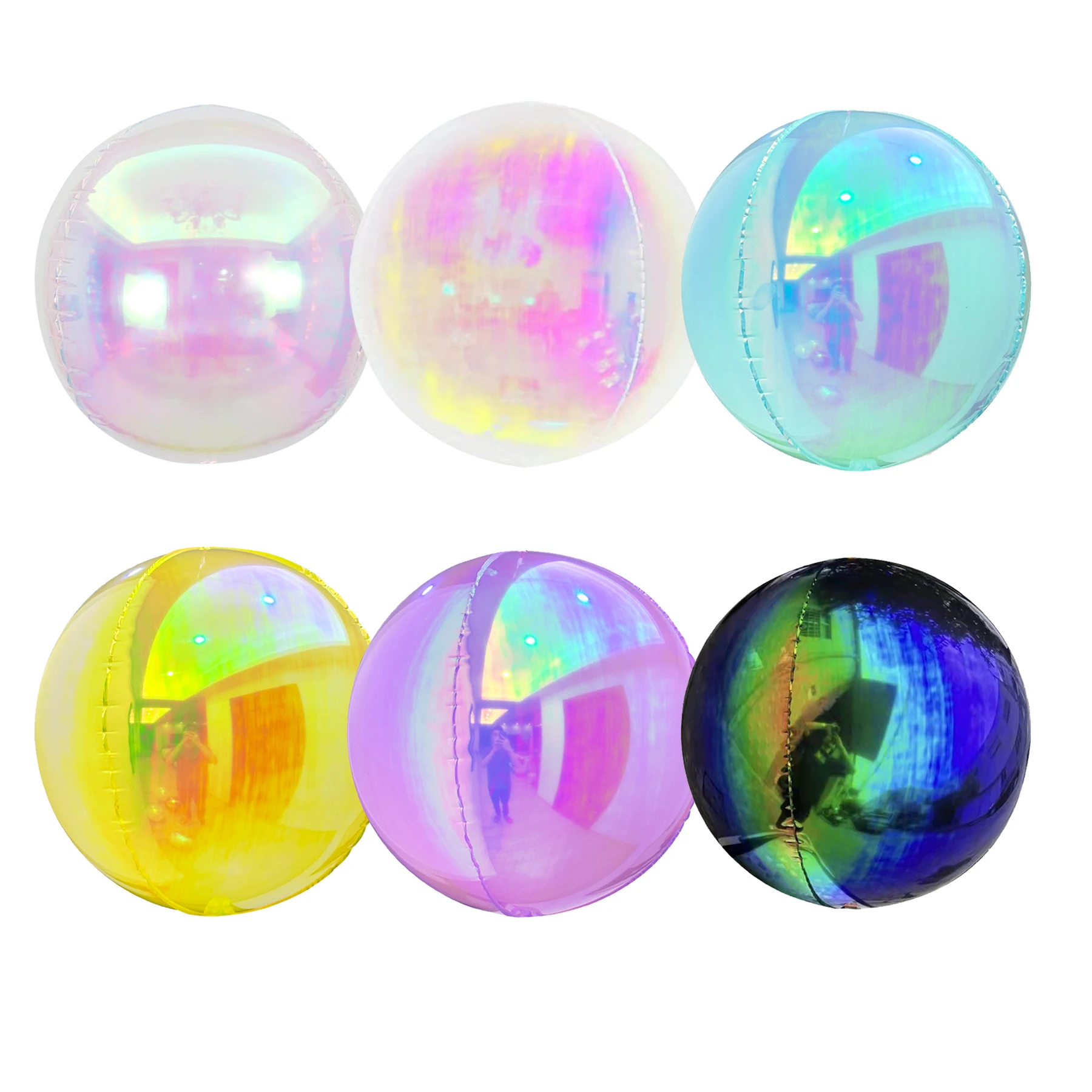 10 12 22 32 50 6 дюймов Радужный шар из радужного кубика Майларовый