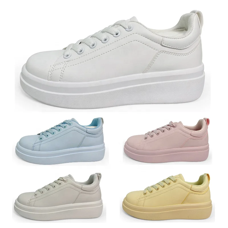 Sample Available Explosion Soft Platform Casual Shoes For Women New Styles Ladies Shoes Little White Shoes