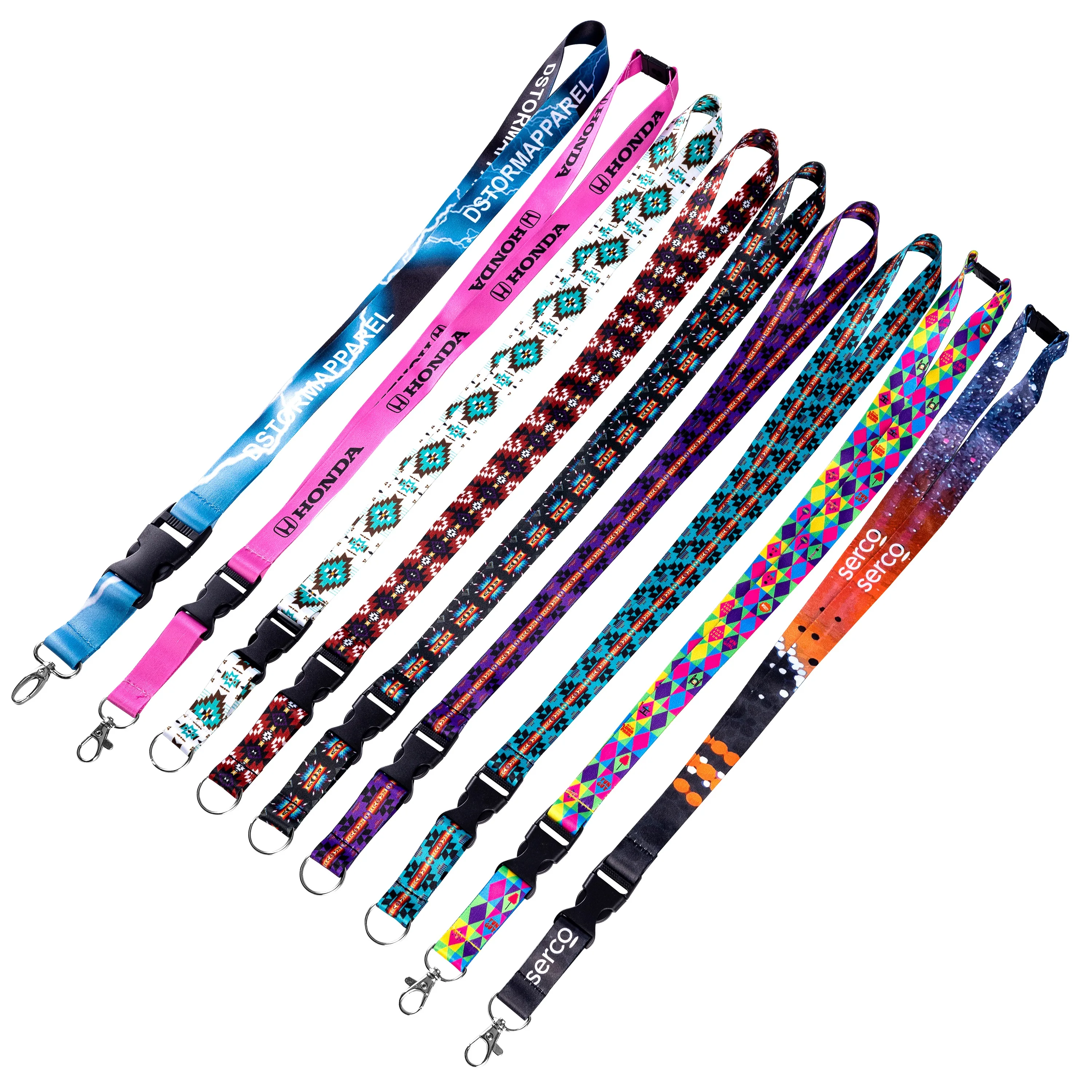 Manufacturer Cheap Personalized Neck Tool Printing Polyester Sublimation Custom Lanyards With Logo Custom