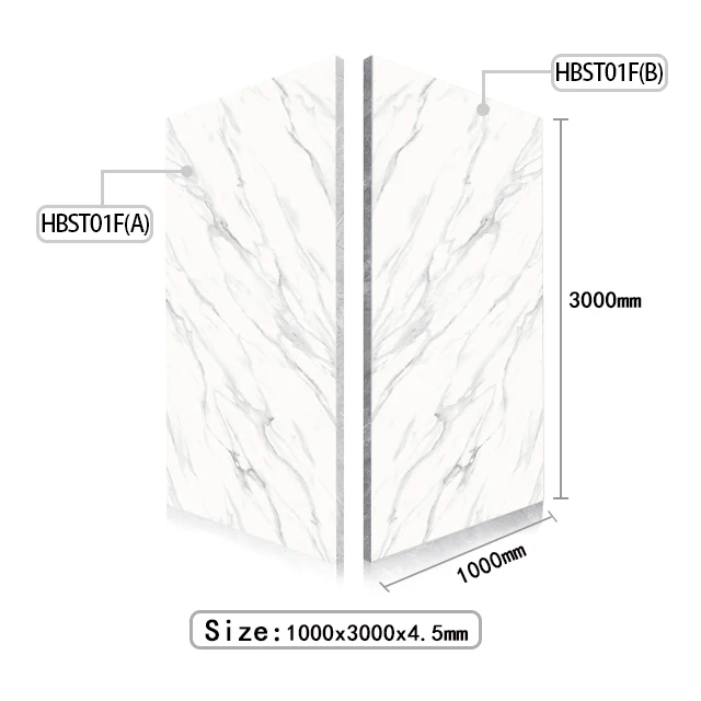 
Guangdong Carrara White Ceramics Floor Thin Slab Tiles Porcelain 