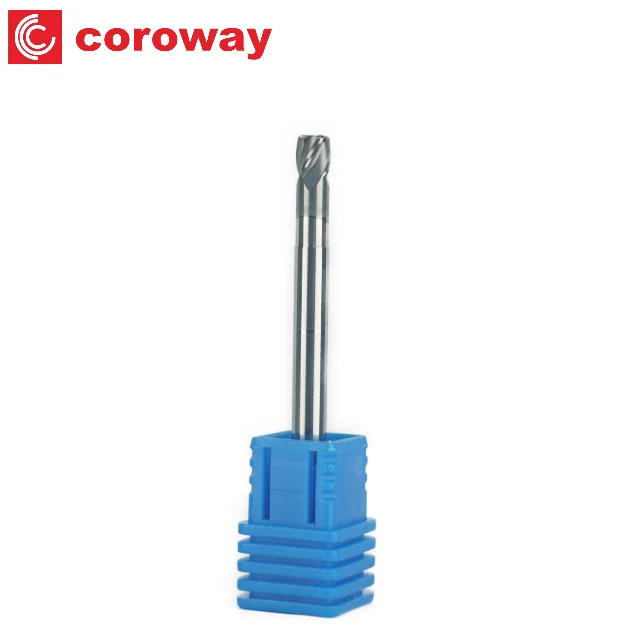 Diameter 6mm to 12mm Carbide cnc tools radius end milling cutter for Finish Machining on Hardened Steel