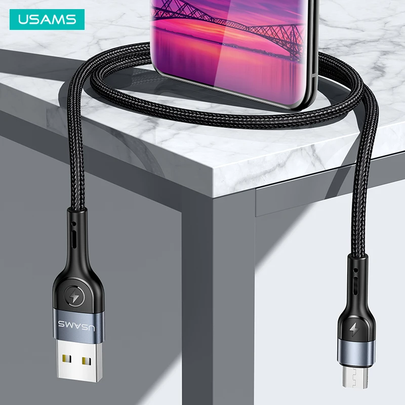 USAMS US-SJ450 U55 2020 новый дизайн готов к отправке индивидуальный логотип оптовая продажа дешевый USB кабель для передачи данных