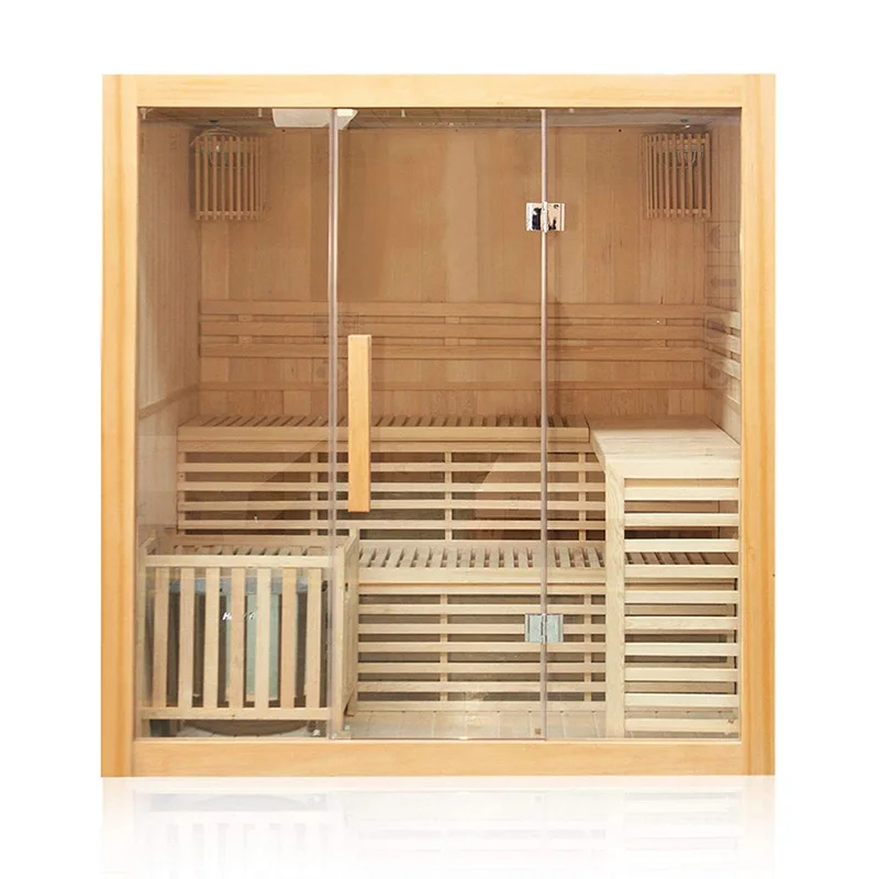 Luxury 5--7 persons hemlock indoor infrared ozone sauna room sauna capsule sauna dome hamamm