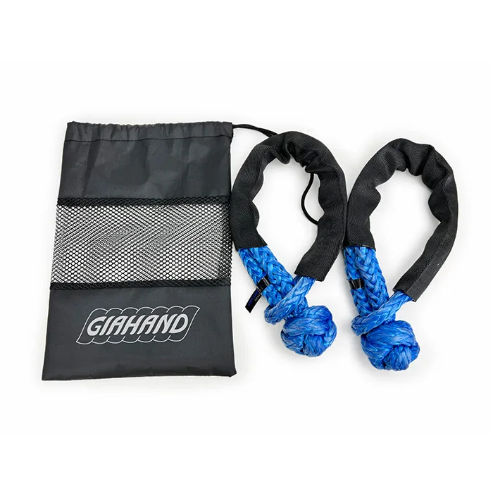 High tensile 12 MM Recovery Kinetic Rope Soft Shackle kinetic rope