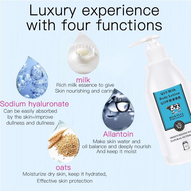 
Q10 milk body milk moisturizing moisturizing body lasting moisturizing Body milk manufacturers 