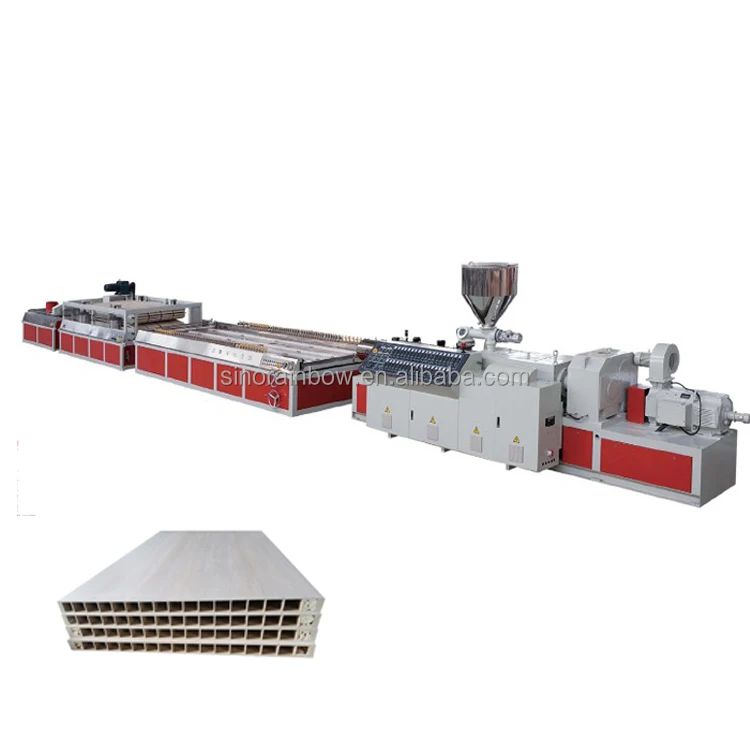 Wood And Plastic Composite Door Panel Machine WPC Door Board Production Line