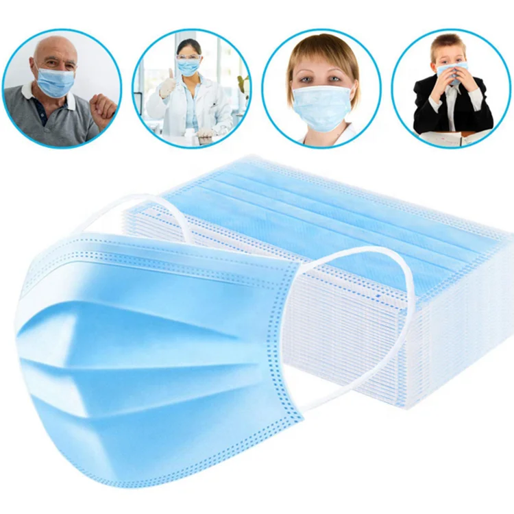 Medical 3-ply Disposable Face Manufacturer Buy 3ply Masque Chirurgical Tissu Masker Iir En Type Facemask Tie On Surgical Mask