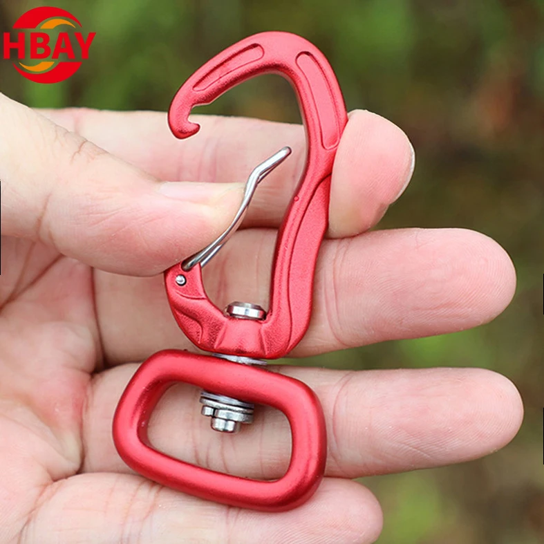Aluminum Aviation Multi-Function D-Nut Thread Buckle Rotating Ring Quick Hanging Dog Buckle Pet Hook Mountaineering