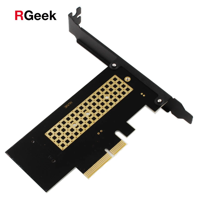 RGeek M.2 to PCIE3.0 Pcie 3.0 NVME SSD Adapter card Full Speed X4 2230-2280 Expansion M KEY Not Support SATA NGFF