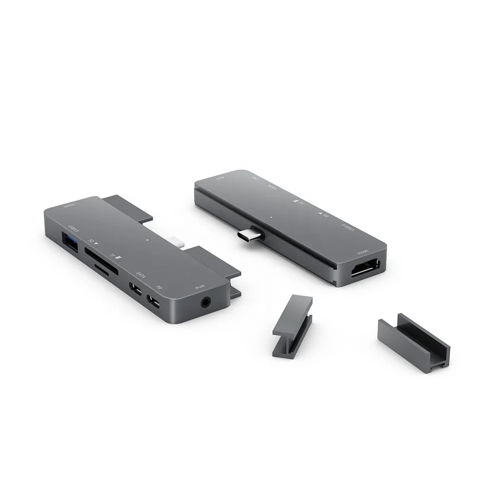 Оптовая продажа 7-in-1 Type C USB концентратор с 3 5 мм разъем для наушников/USB-C/PD