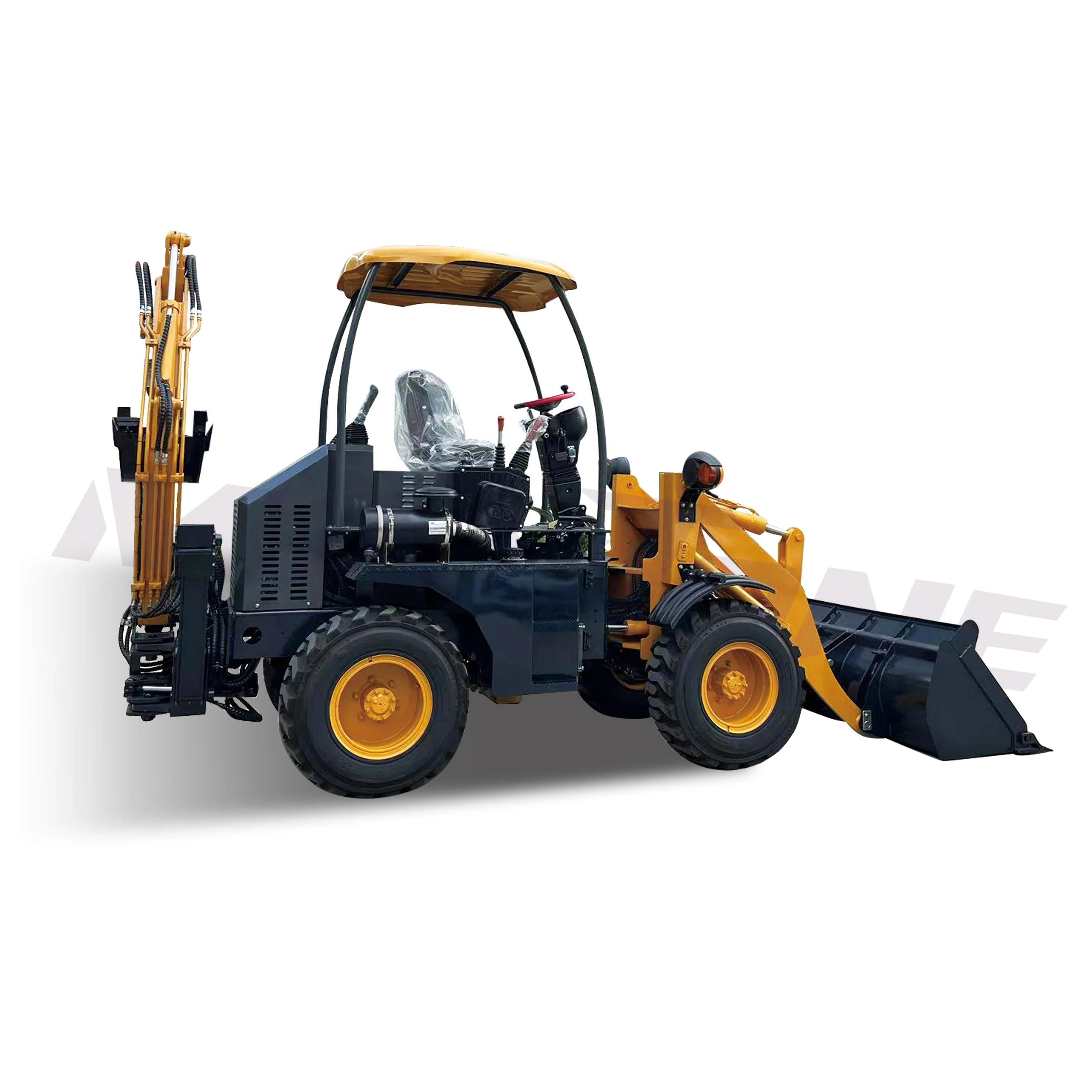 MAXTONE MT10-50 Mini Small Backhoe Loader Front End Small Micro Mini Wheel Loader Machine Compact Wheel Loader Hydraulic Motor