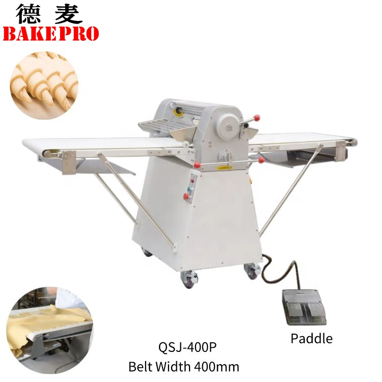 BAKEPRO automatic dough sheeter table top Brot und Croissants backen electric pastry dough sheeter