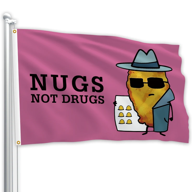 NUGS manufacturer decoration advertising car flags banners 100%polyester polyester custom flag