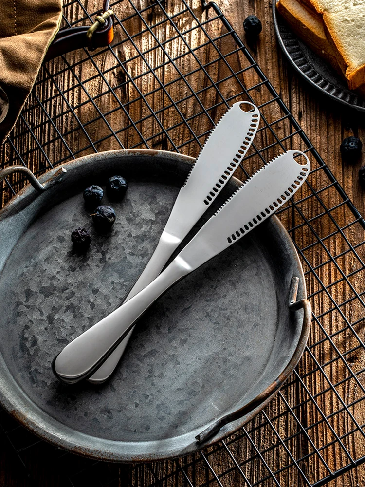 2021 Multi-function Dinner Knife Butter Spreader Knife Stainless Steel Butter Knife