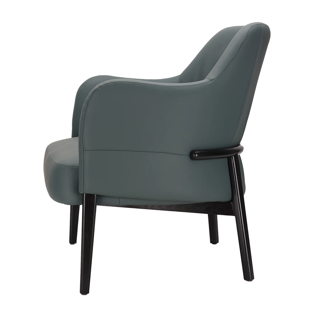 Modern Nordic leisure chair luxury velvet armchair high density rebound cushioned armchair living room characteristic chair leis