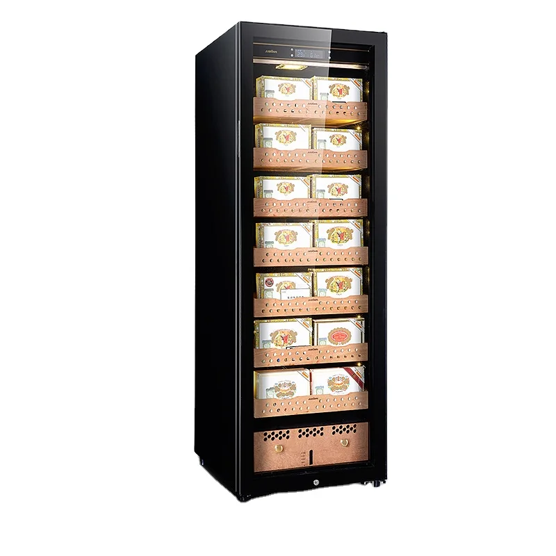 
insulation Electric Accesories High Humidifying Cooling Compressor No Frost Spain Cedar Wooden Cigar Humidor Cooler Cabinet 