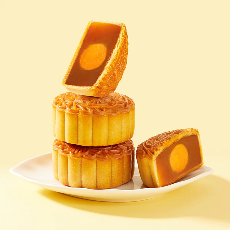Guangzhou Restaurant Deluxe Likofu Mooncake Egg Yolk Lotus Seeds Paste Red Bean Paste Five Nuts Mixed Flavours Moon Cake