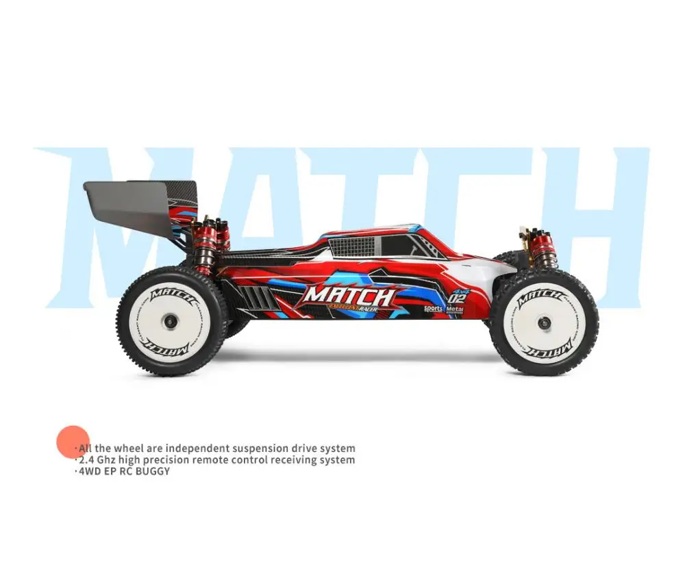 Wltoys 104001 2.4GHz 45KM/H High Speed 1/10 Large RC Car Racing 4x4 Remote Control Toys RC Car for Children