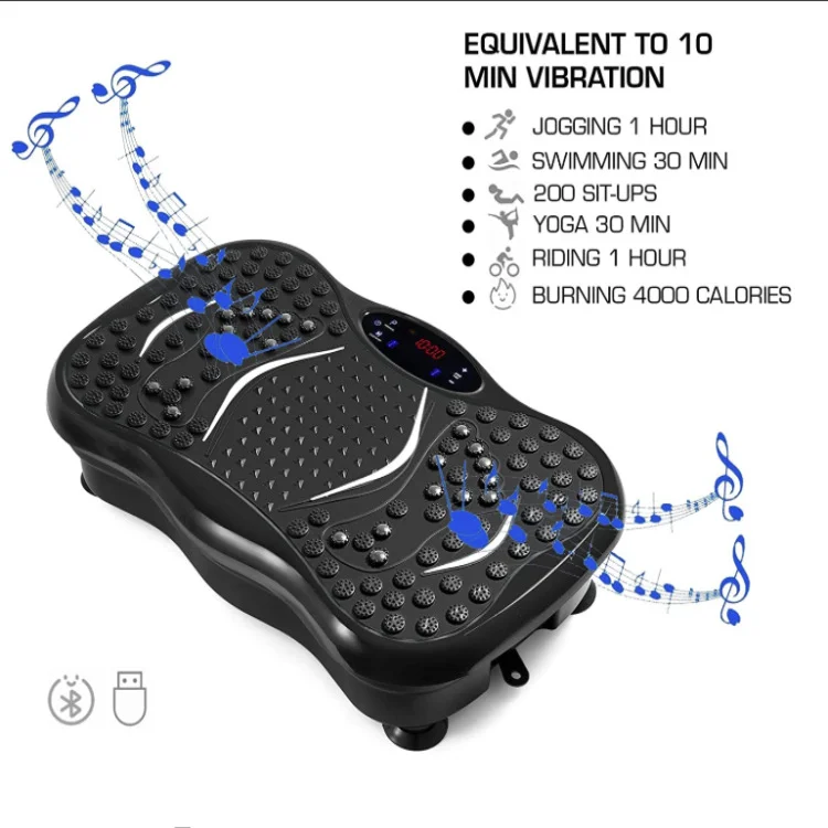 2021 New crazy fit massage vibration machine plate platform body