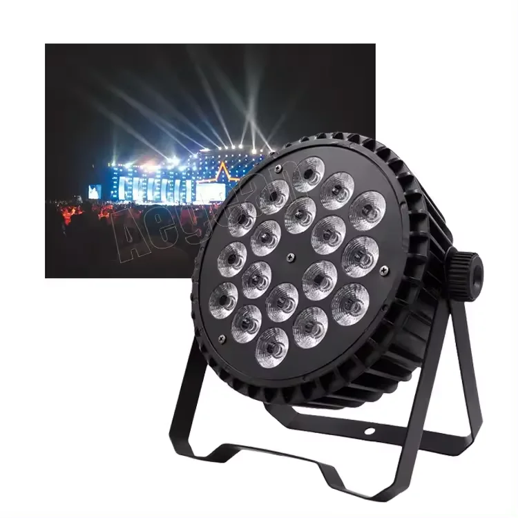 New Arrival 18pcsx10w 4in1 rgbw Flat led Slim Par Light For Dj Stage