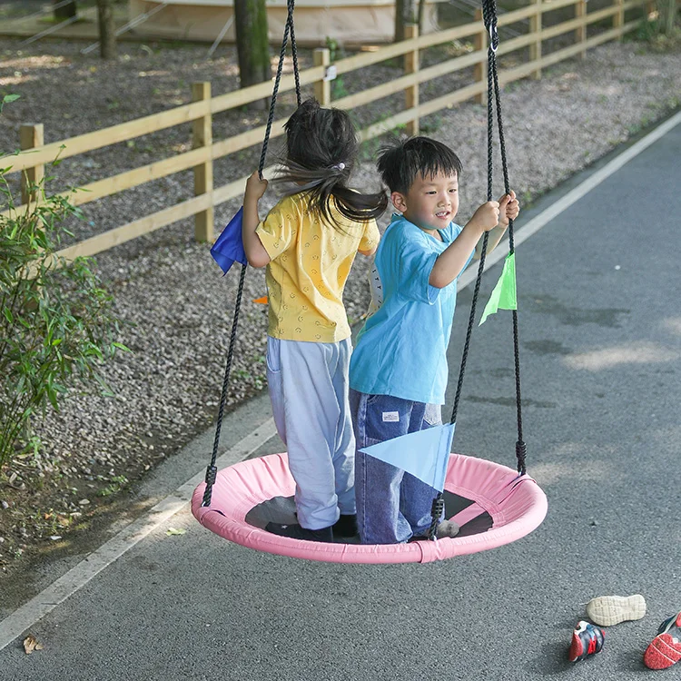 ZOSHINE Factory Wholesale Waterproof Round Colorful Rainbow Swing Customized Garden Swing