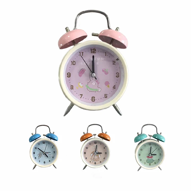 bosheng custom quartz kids sleep training clock analog twin bell old fashion alarm clock