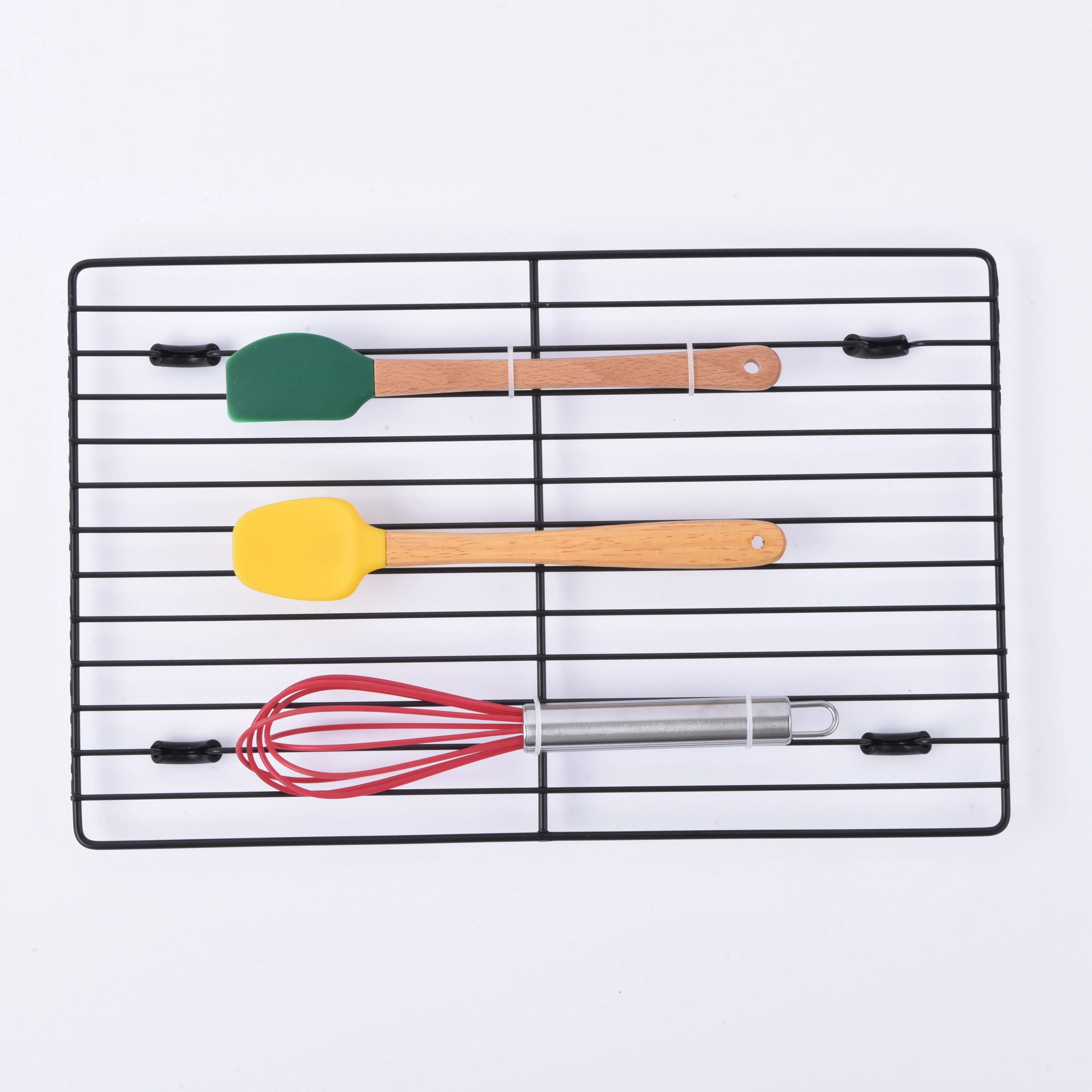 8pc baking sets Nonstick  cookie sheet with cooling rack,cookie cutter, silicone spatula and whisks