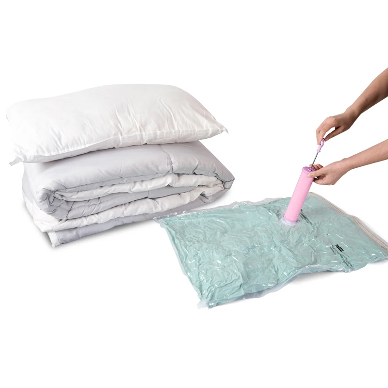 Portable High Quality Vacuum Zip lock Bags Packing For Clothes Storage Sealed Vacuum storage Bag