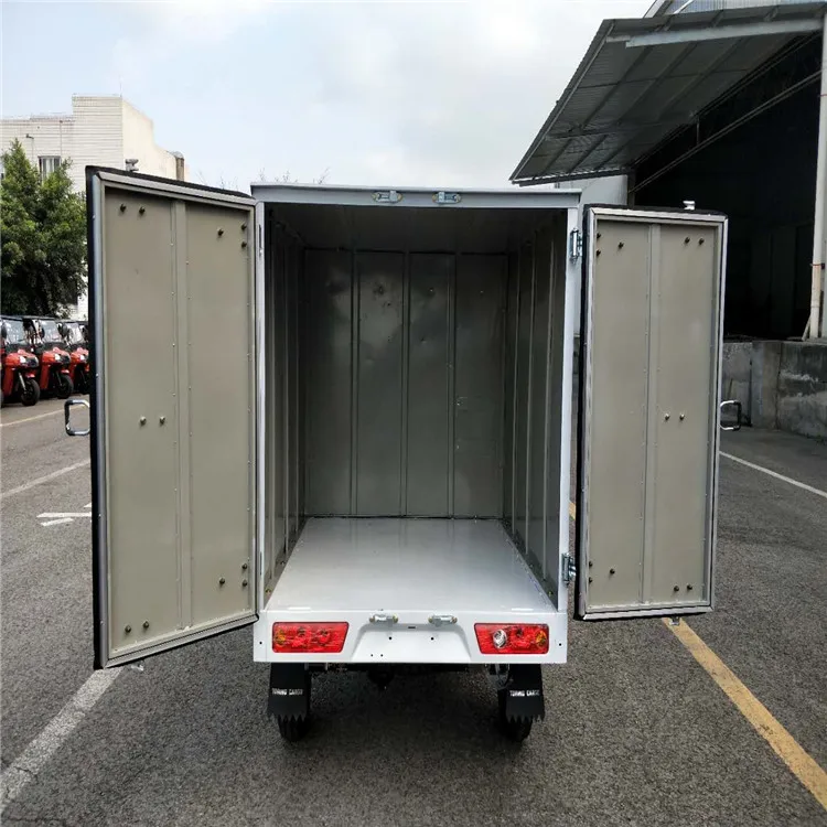 200cc factory price good quality tricycle 3 wheel closed body cargo motorcycle express tricycle