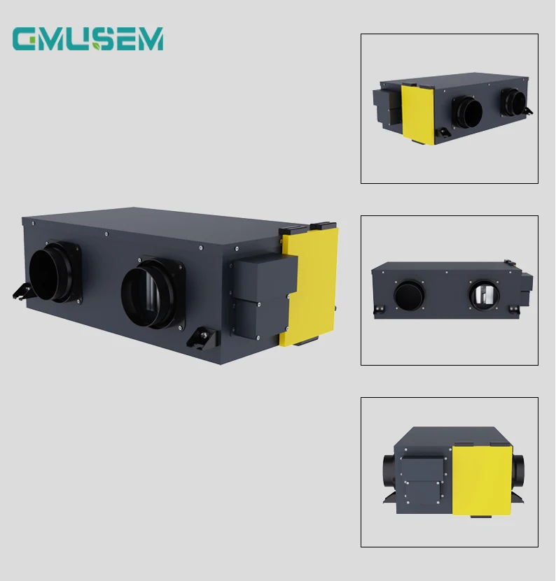 Eco design CO2 PM2.5 sensor control crossflow ventilation System