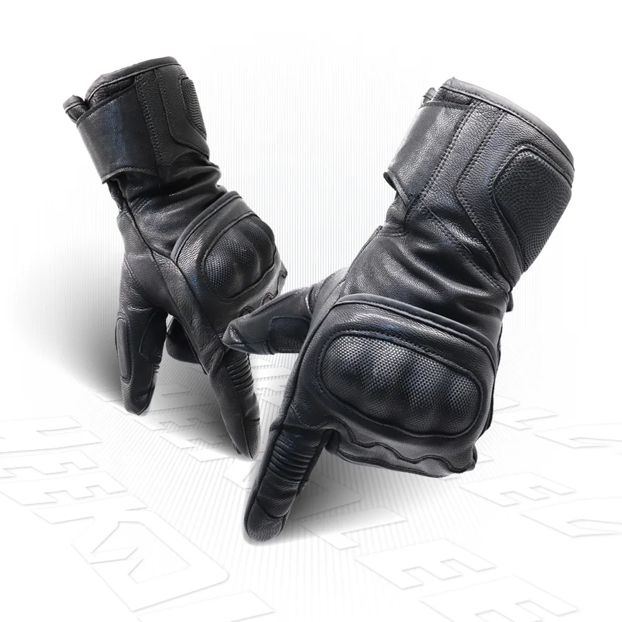 goatskin three fingers shockproof wear resistance winter cycle gloves